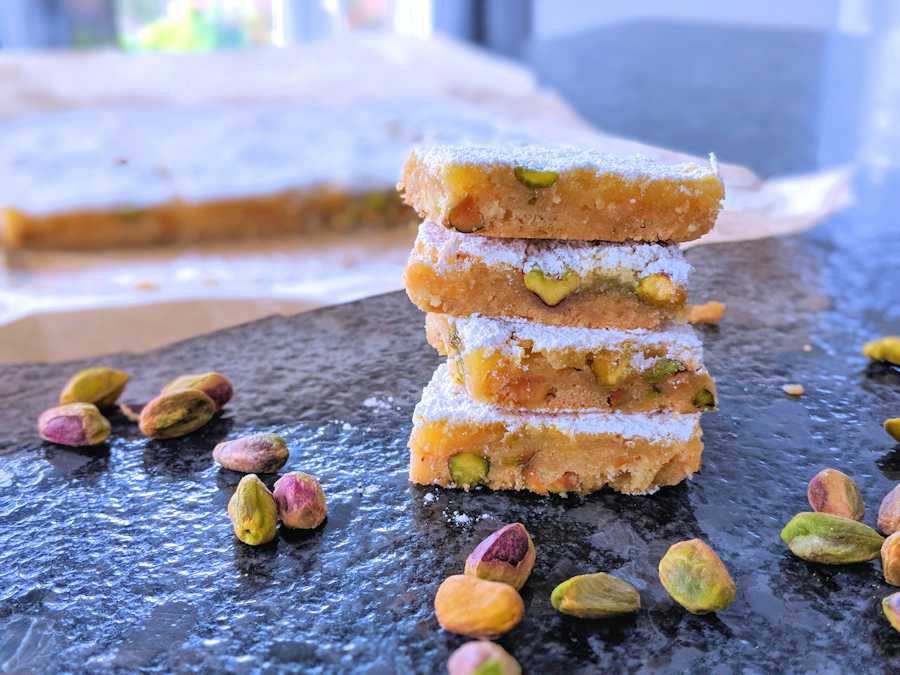 Pistachio Lemon Bars Recipe Cuisine Fiend